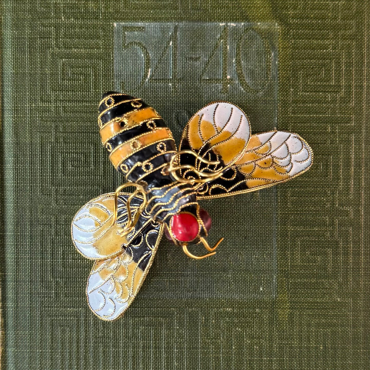 Gold Cloisonne Pendant