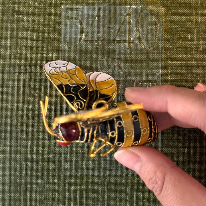 Gold Cloisonne Pendant