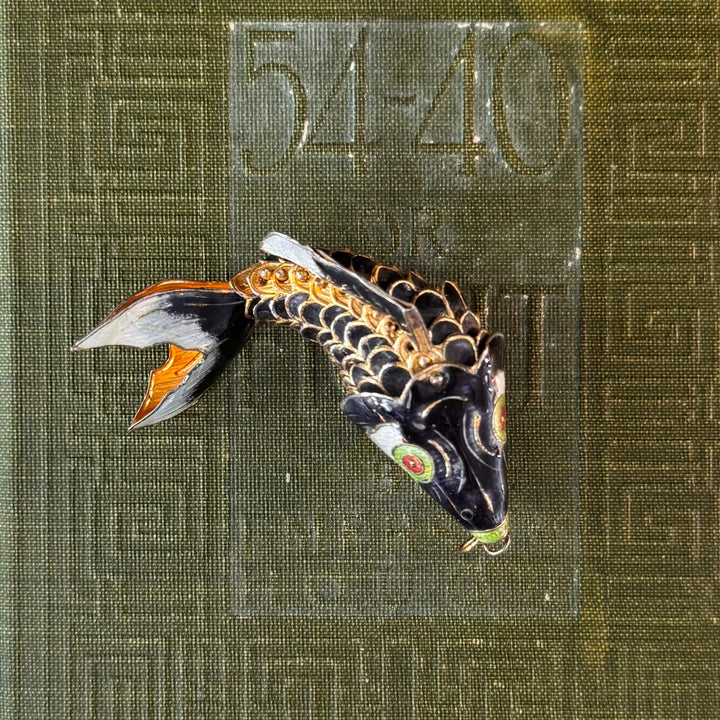 Gold Cloisonne Pendant