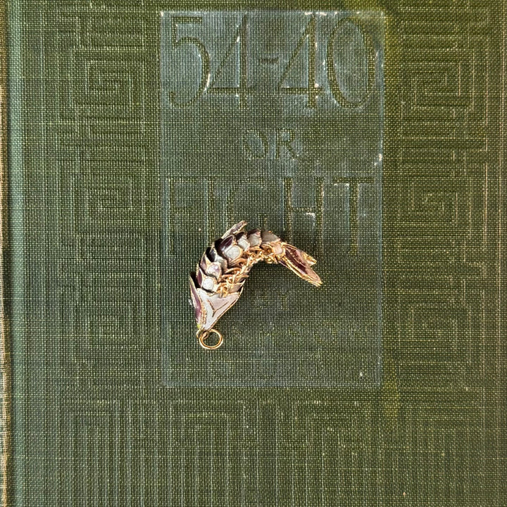 Gold Cloisonné Fish Pendants