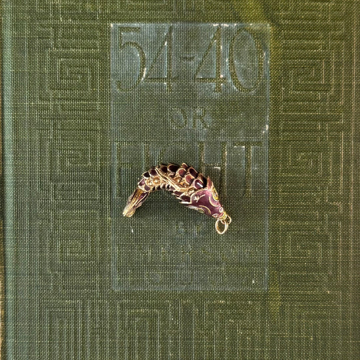 Gold Cloisonné Fish Pendants