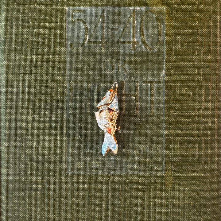 Gold Cloisonné Fish Pendants