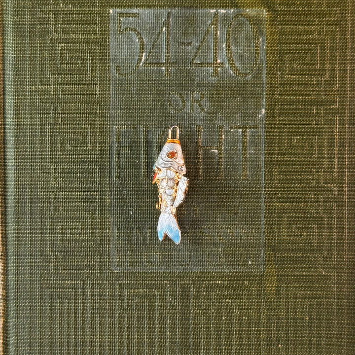 Gold Cloisonné Fish Pendants