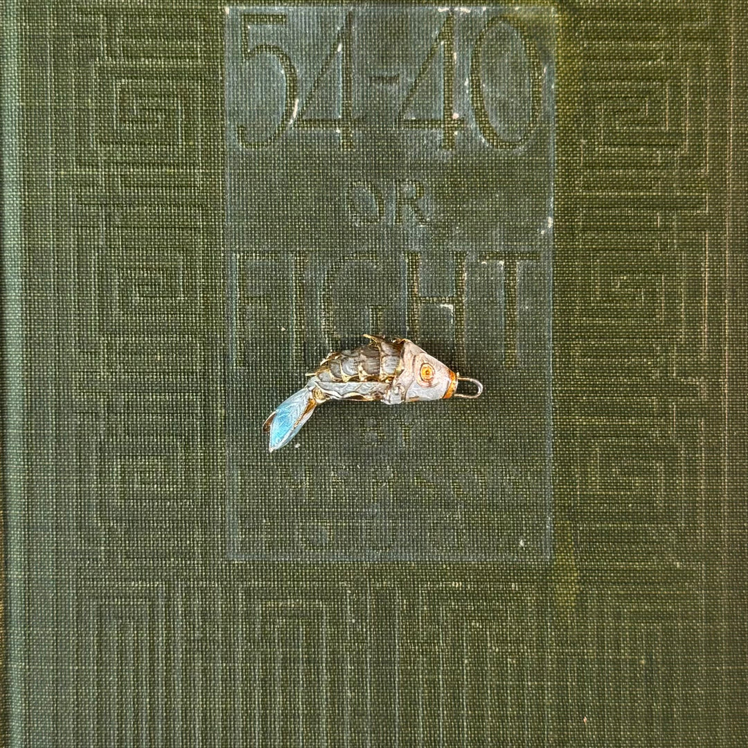 Gold Cloisonné Fish Pendants