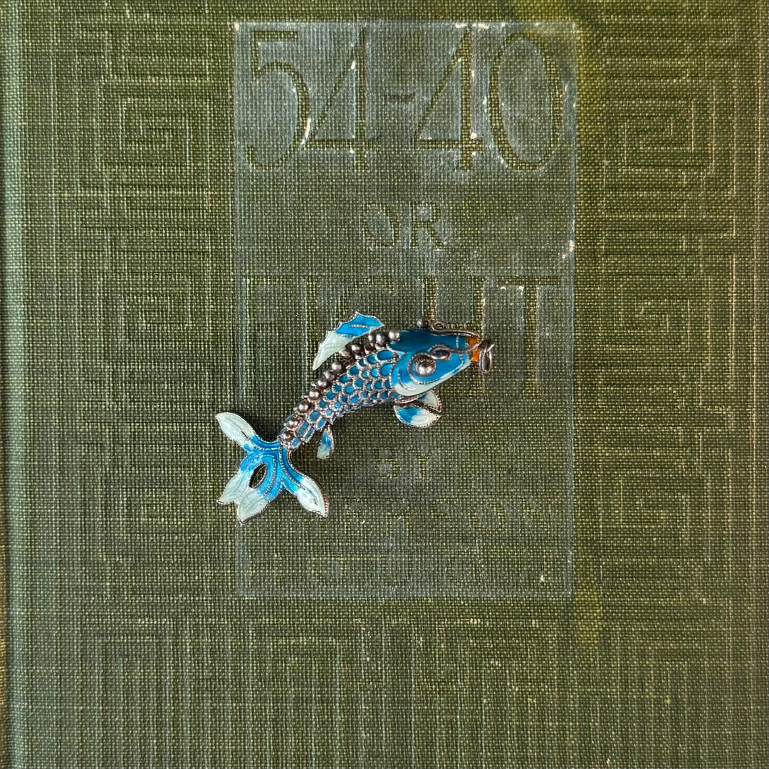 Gold Cloisonné Fish Pendants