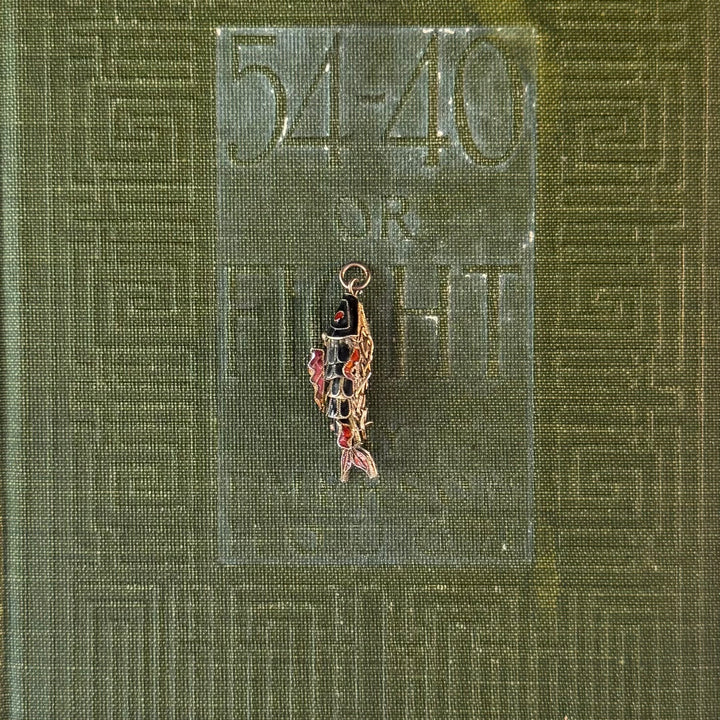 Gold Cloisonné Fish Pendants