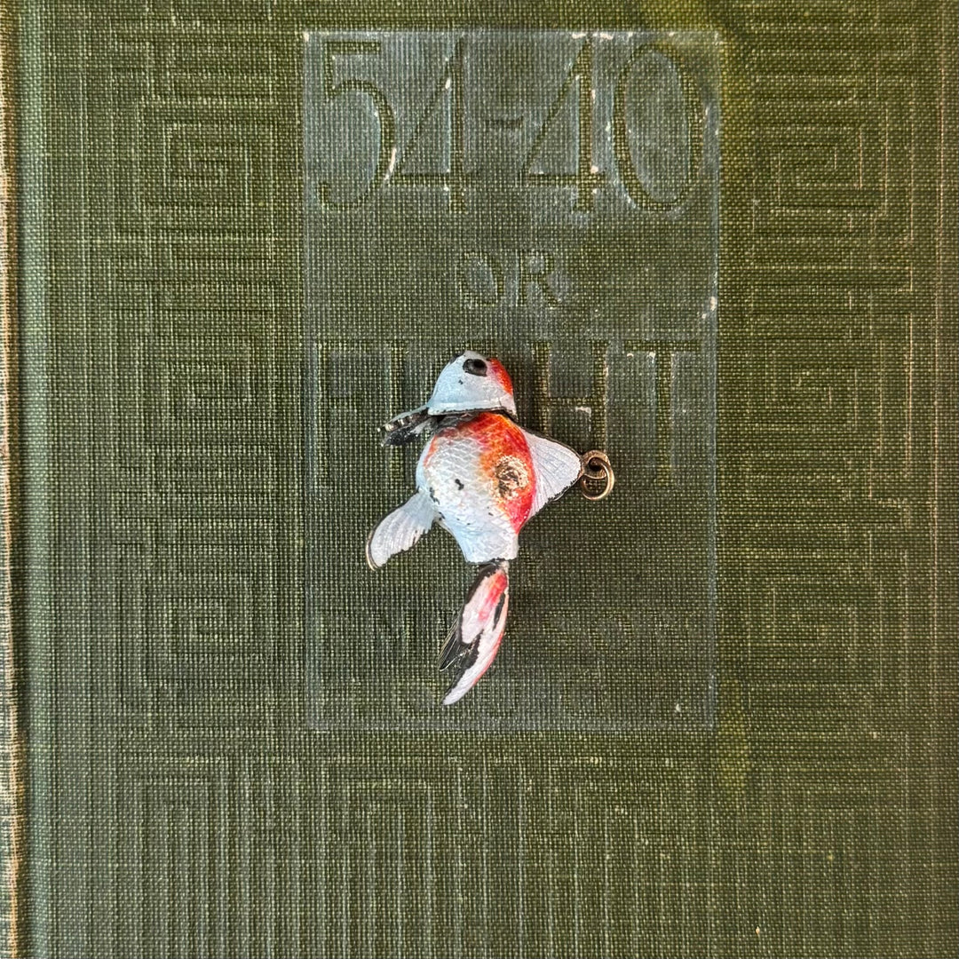 Gold Cloisonné Fish Pendants