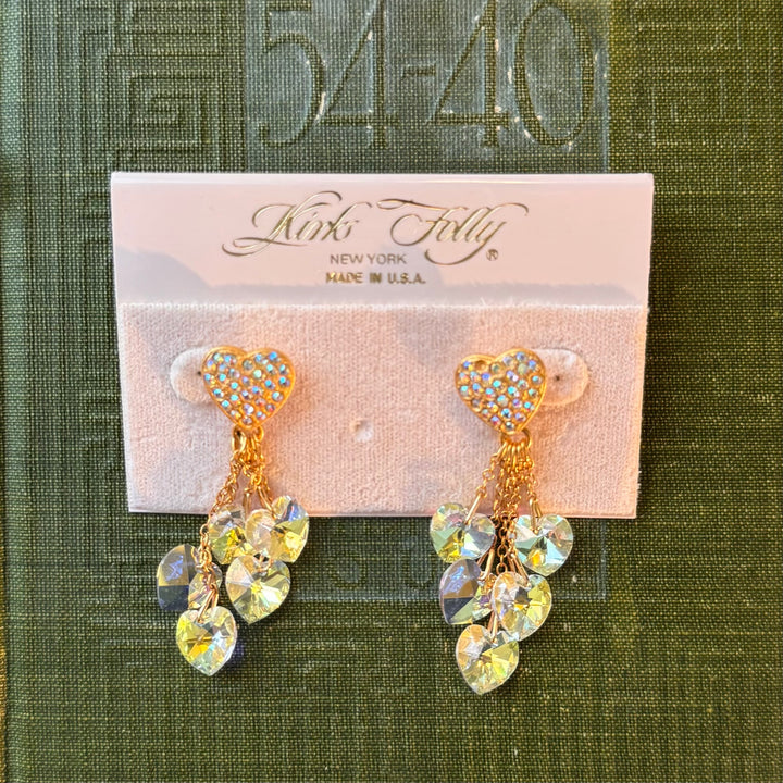 Gold Kirks Folly Heart Earrings