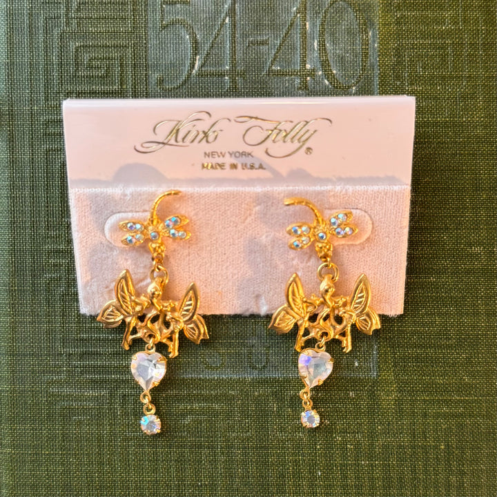 Gold Kirks Folly Fairy Earrings