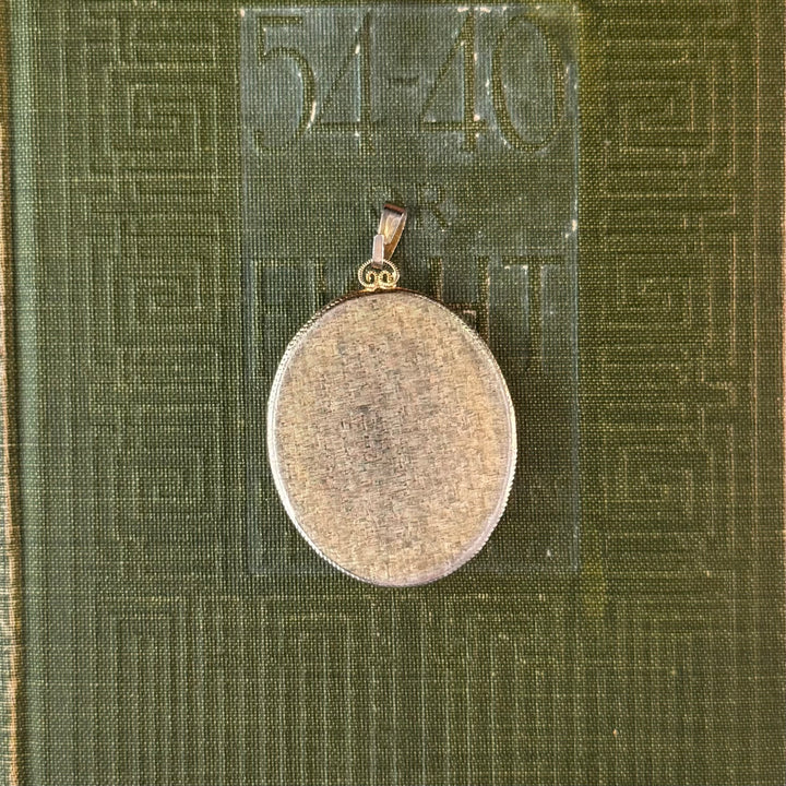 Gold Floral Enamel Pendants