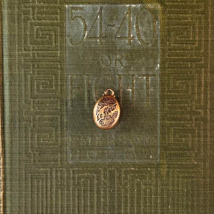 Gold Floral Enamel Pendants