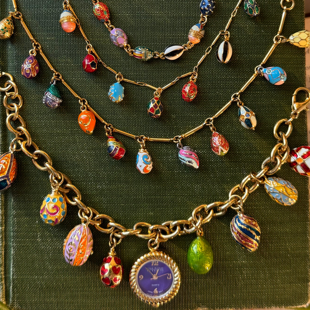 Extremely Rare Joan Rivers Faberge Egg Set