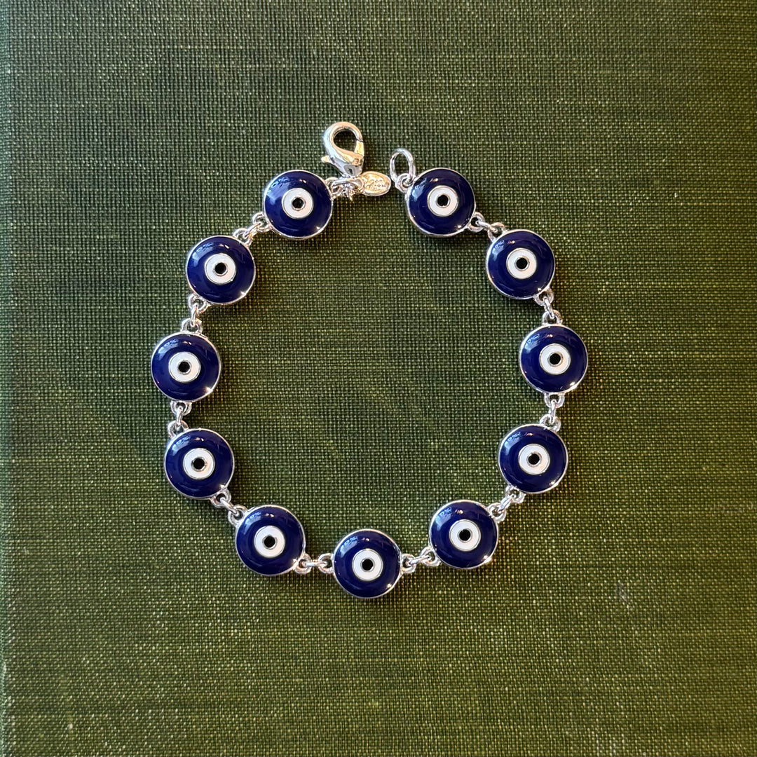 Silver Evil Eye Watch