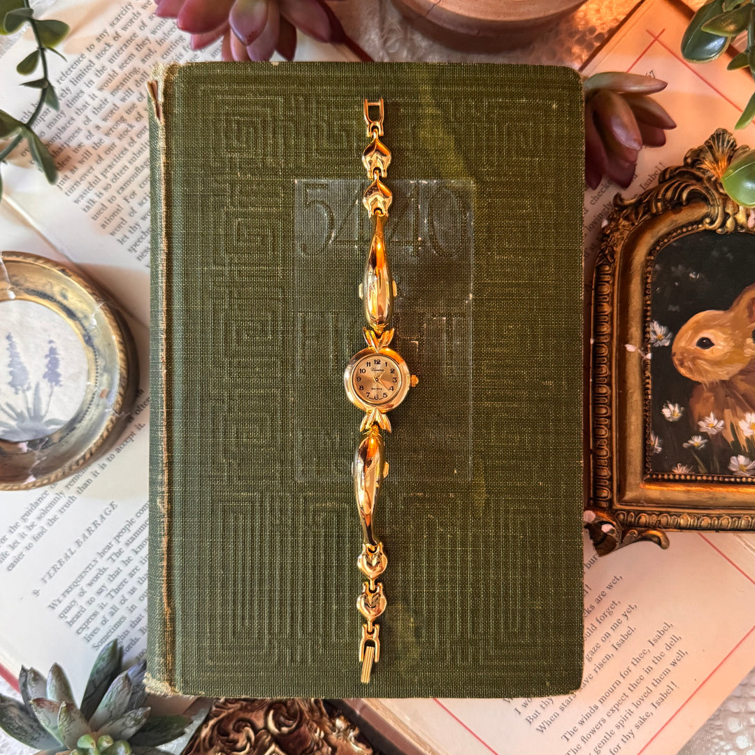 Gold Dolphin and Heart Watch