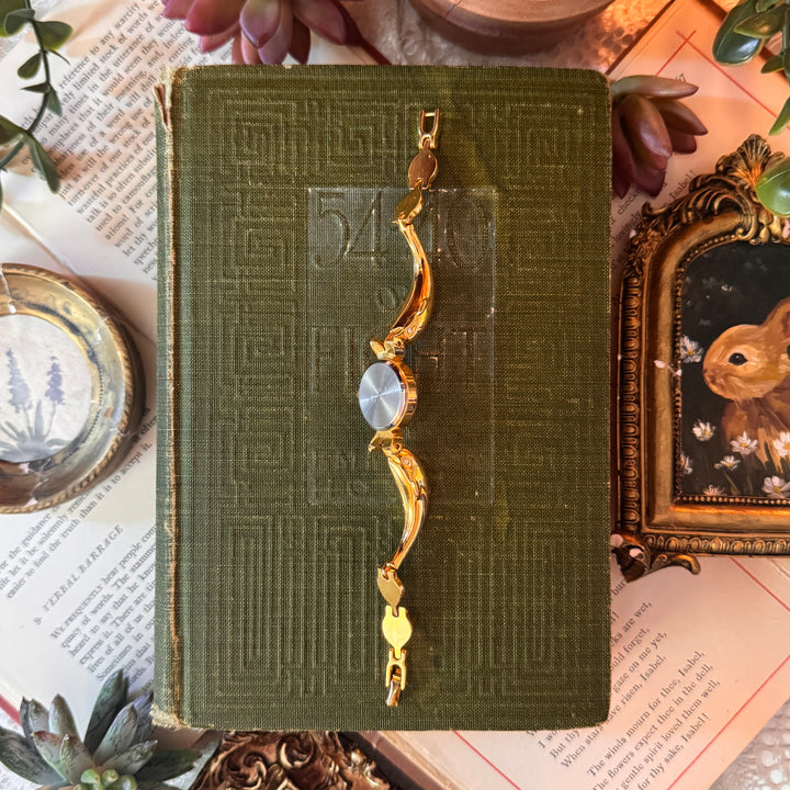 Gold Dolphin and Heart Watch