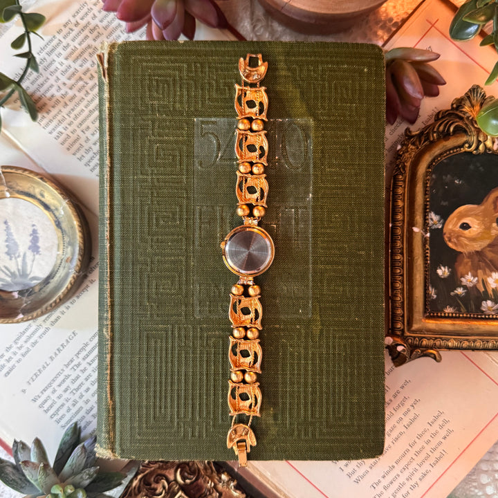 Repurposed Gold Dolphin Charm Watch