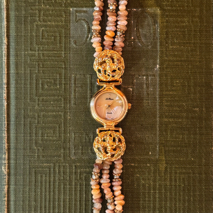 Gold Beaded Watch