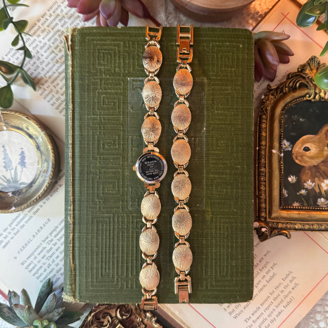 Gold Watch with Matching Bracelet