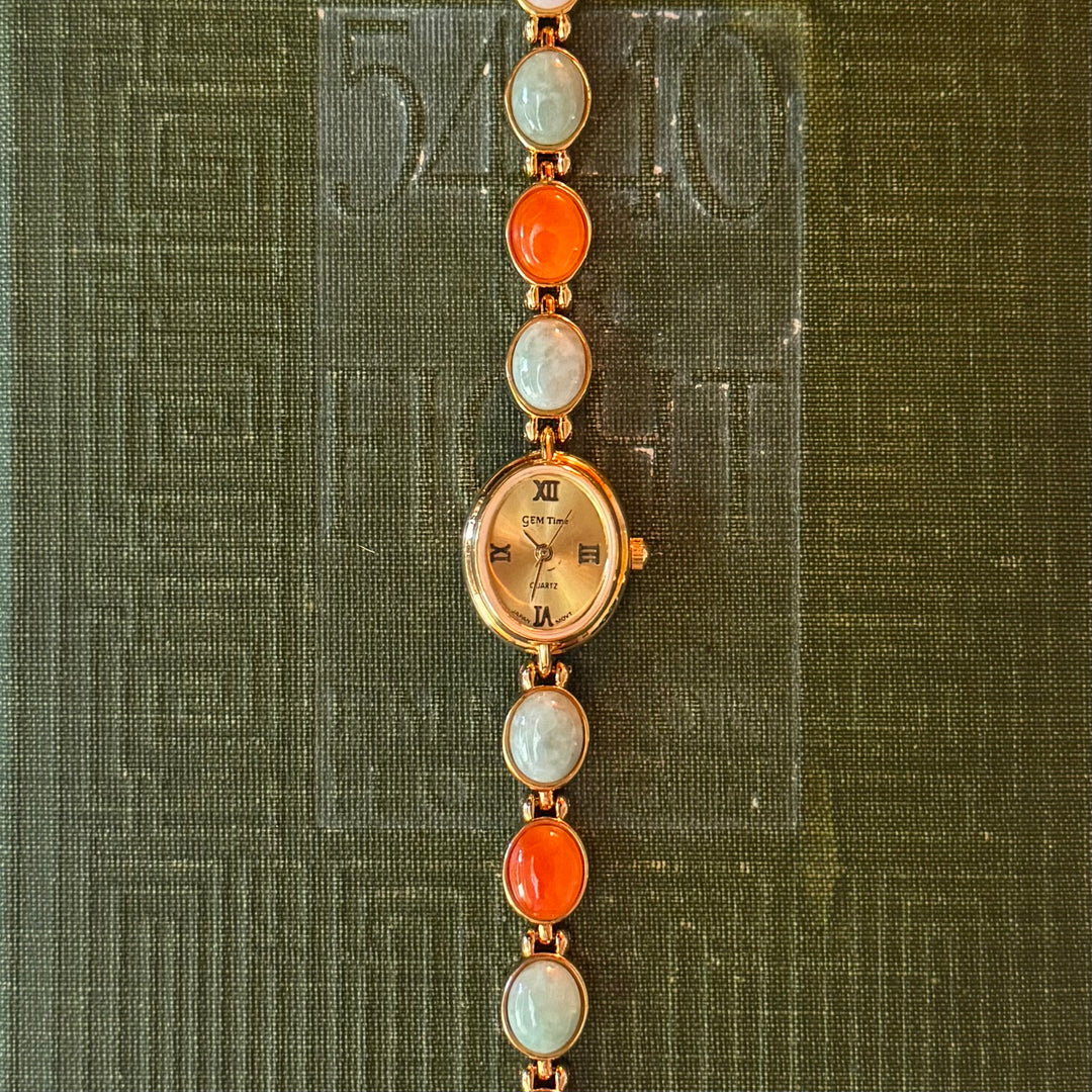 Gold Cabochon Watch