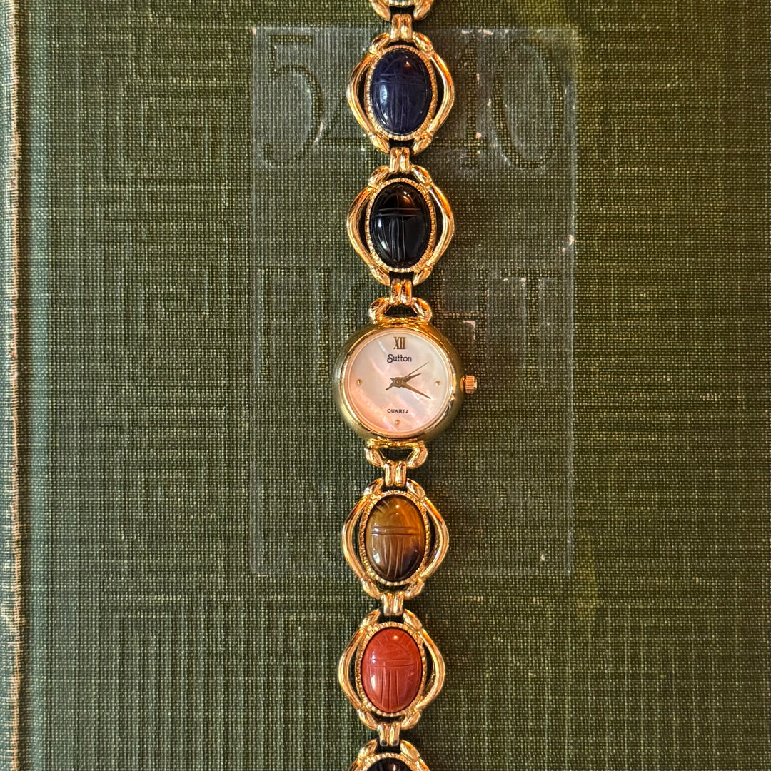 Gold Scarab Watch