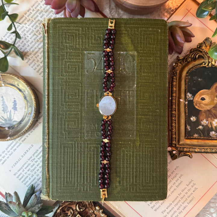 Gold Watch with Beads