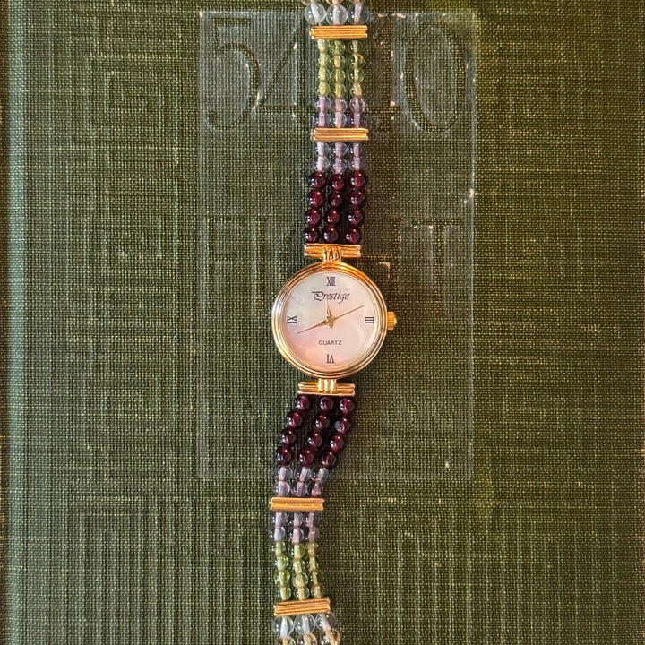 Gold Beaded Watch