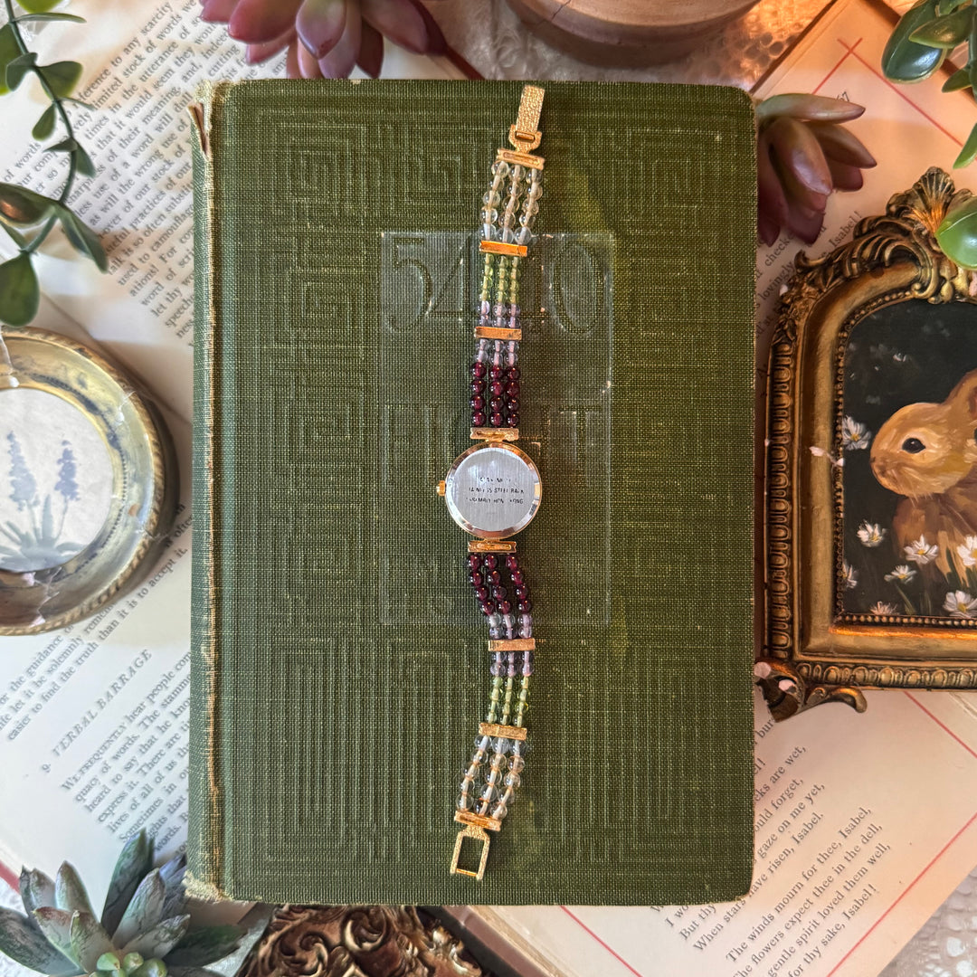 Gold Beaded Watch