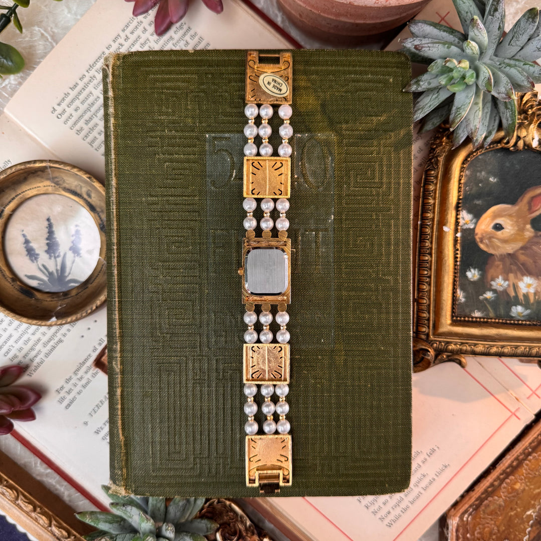 Gold Pearl & Abalone Watch