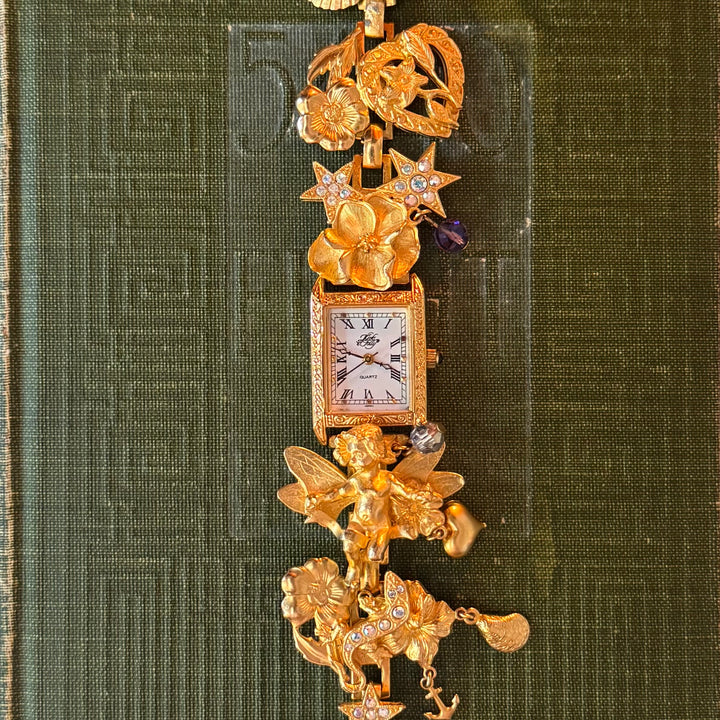 Extremely Rare Kirks Folly Cherub Charm Watch