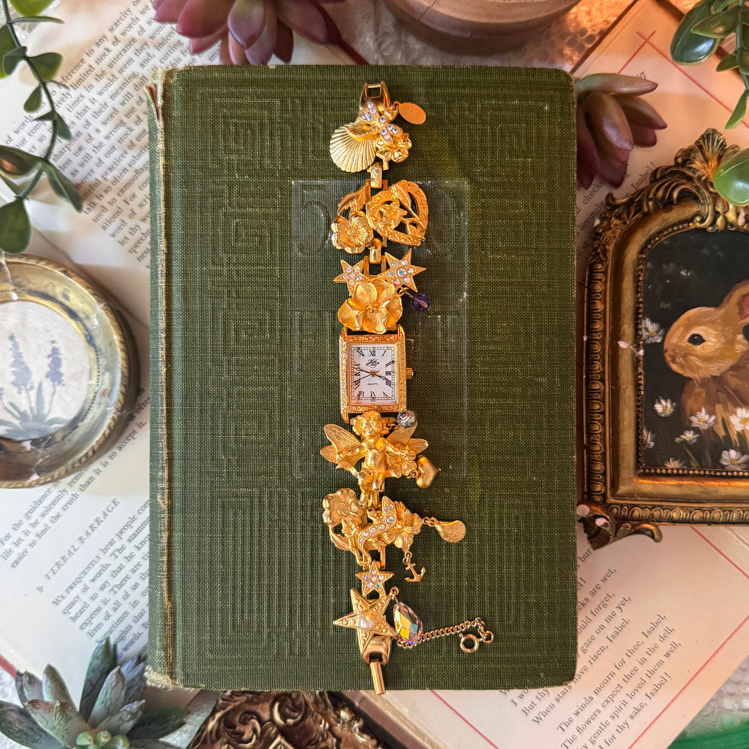 Extremely Rare Kirks Folly Cherub Charm Watch