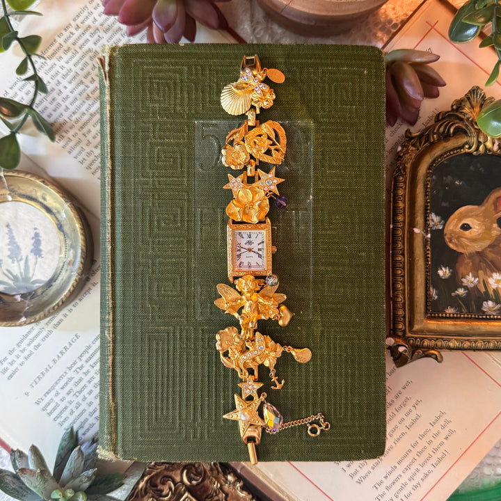 Extremely Rare Kirks Folly Cherub Charm Watch