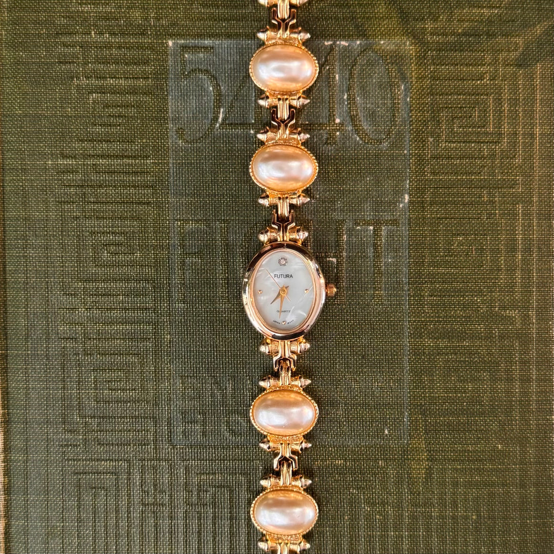 Gold Pearl Watch