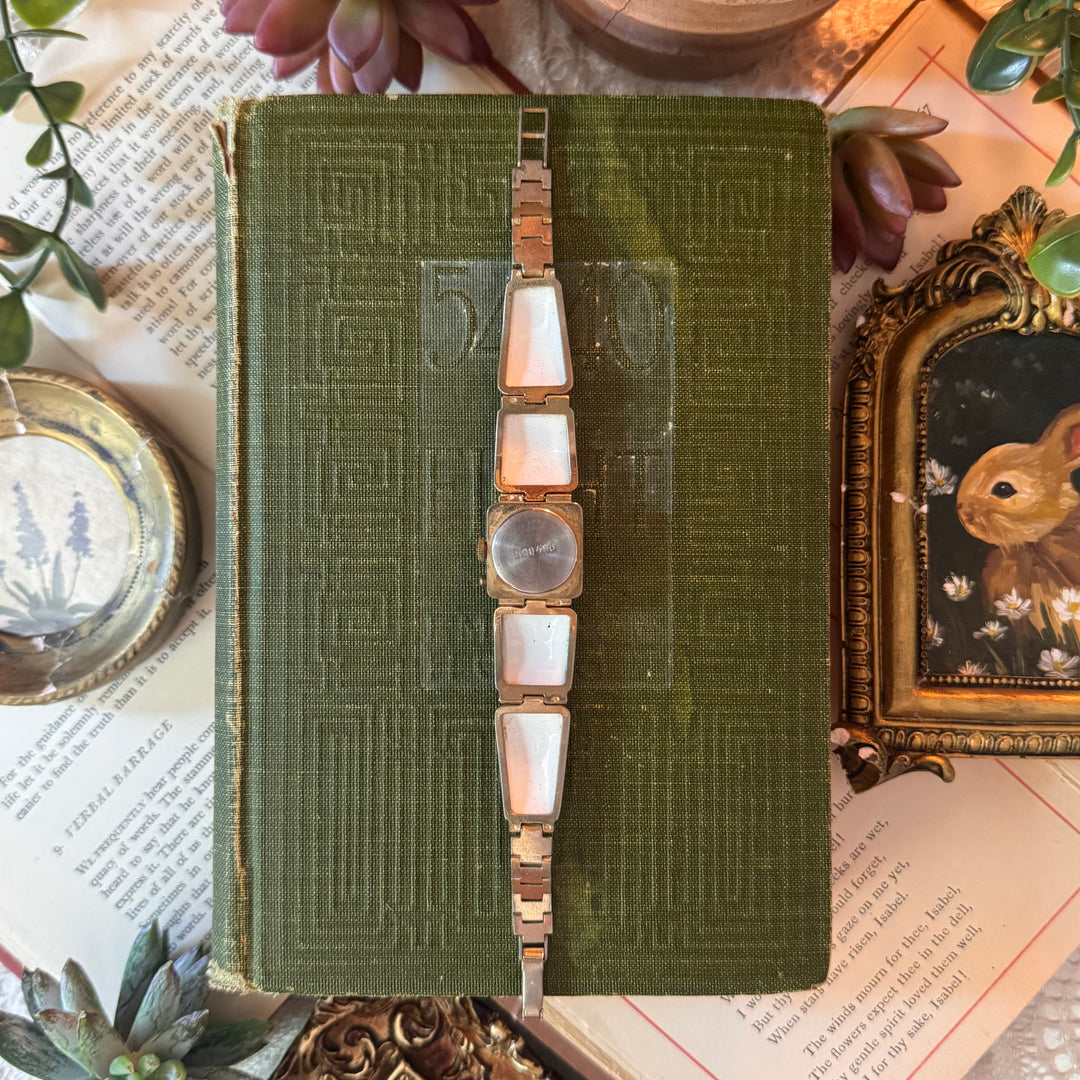 Rare Gold Hand Painted Enamel Watch