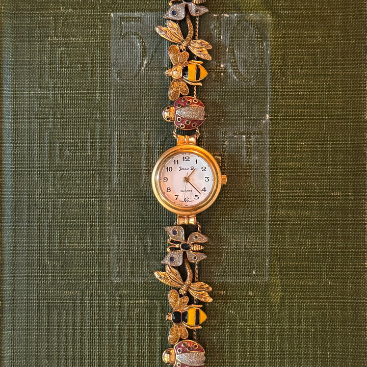 Gold Insect Charm Watch