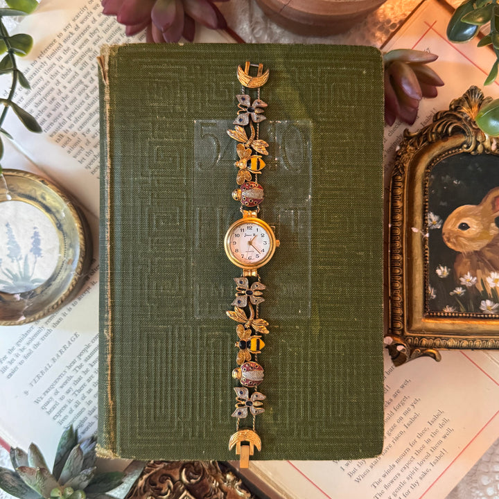 Gold Insect Charm Watch