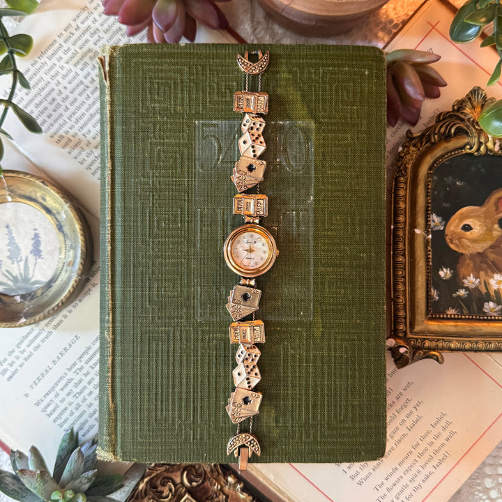 Gold Casino Charm Watch