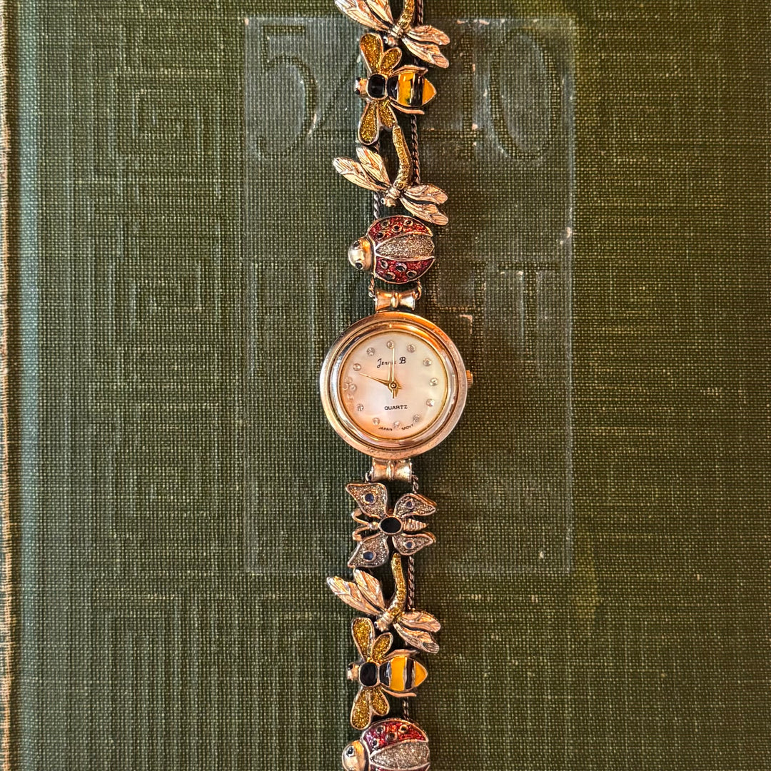 Gold Insect Charm Watch