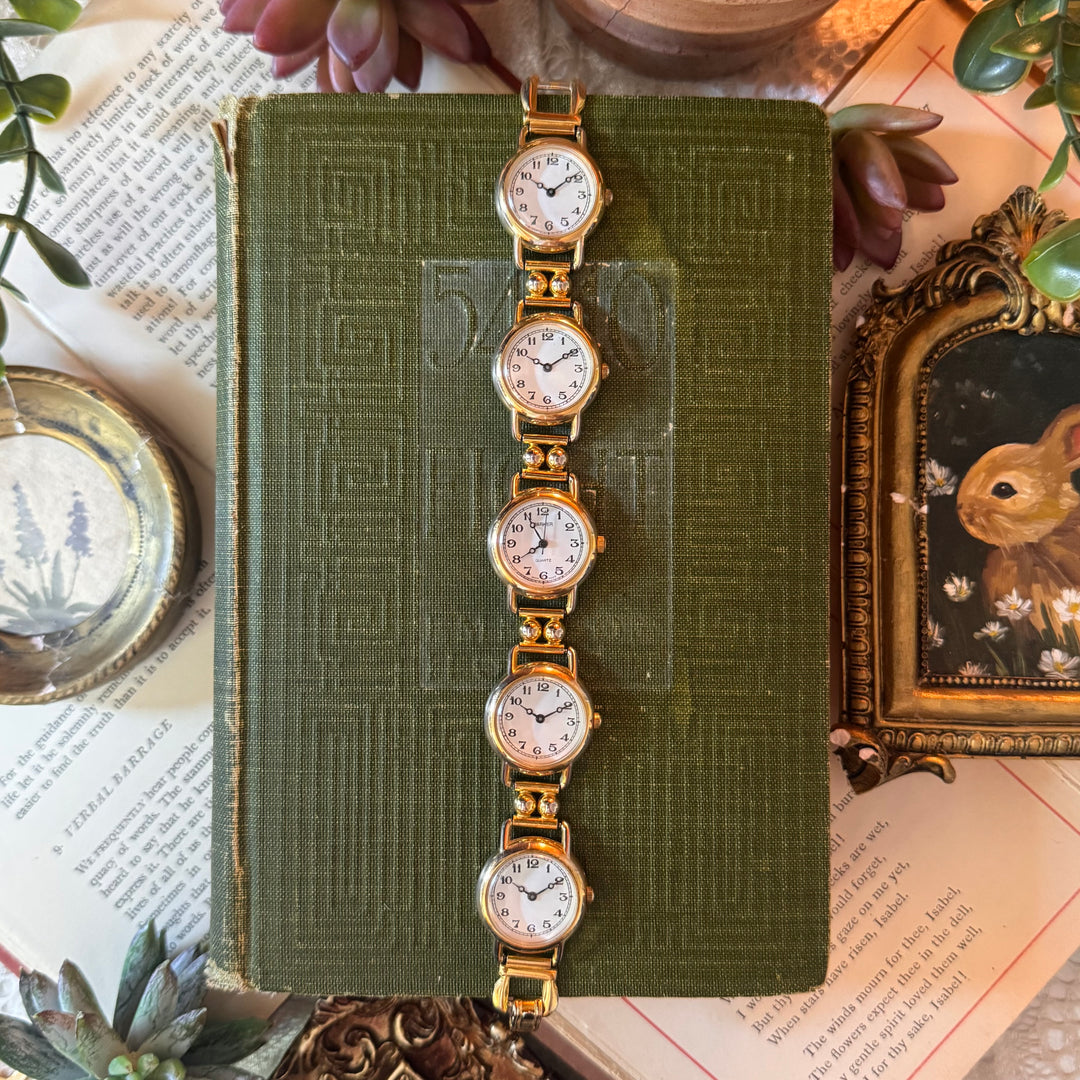 Gold Multi Face Watch