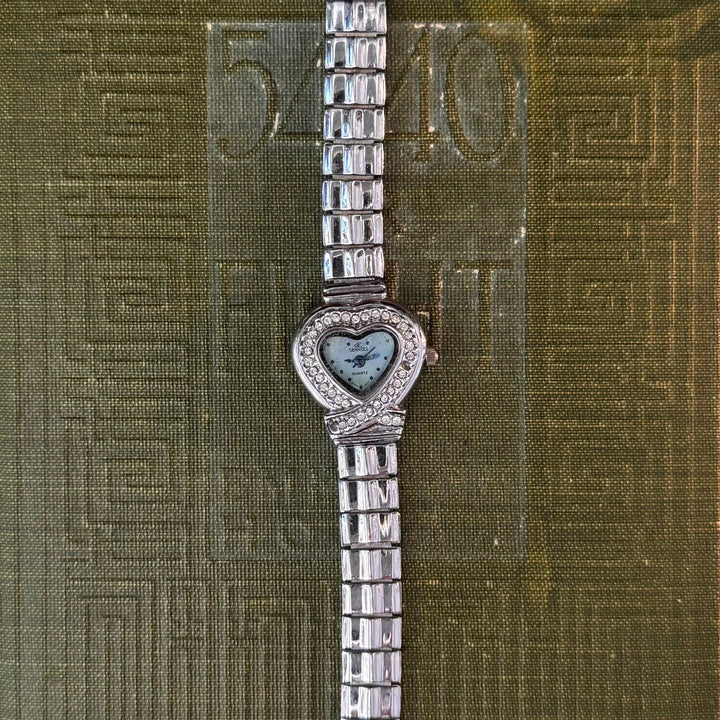 Silver Heart Watch