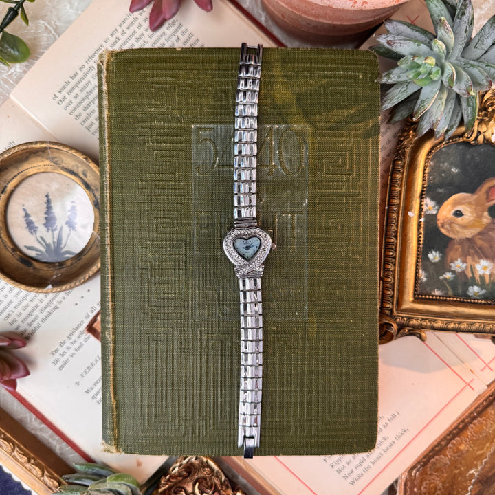 Silver Heart Watch