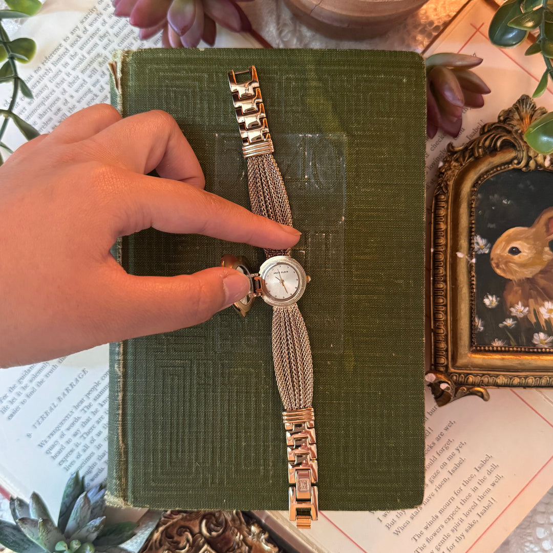 Gold Heart Peekaboo Watch