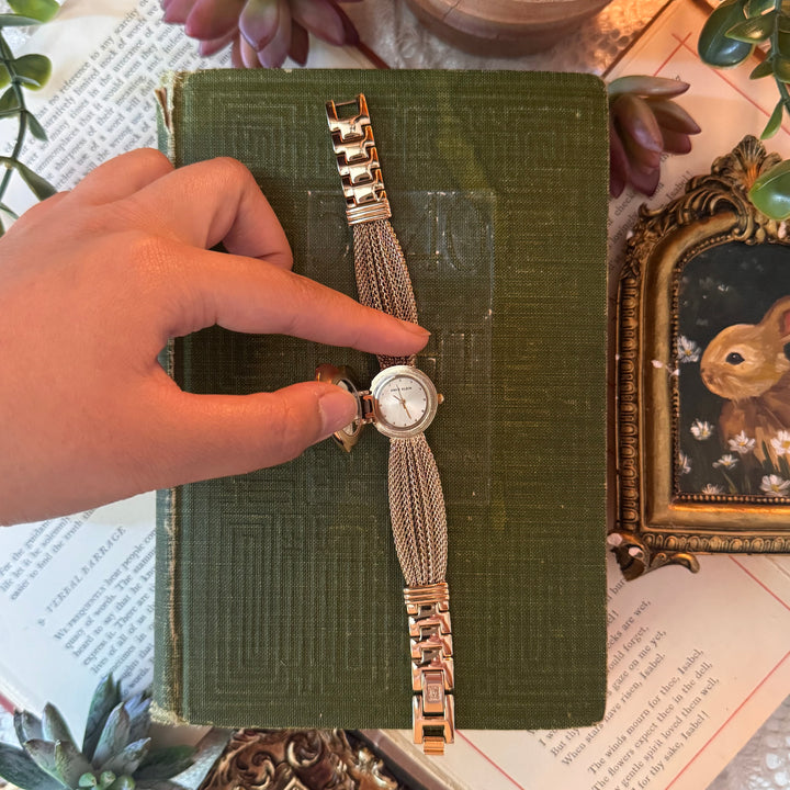 Gold Heart Peekaboo Watch