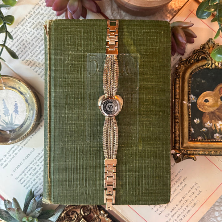 Gold Heart Peekaboo Watch