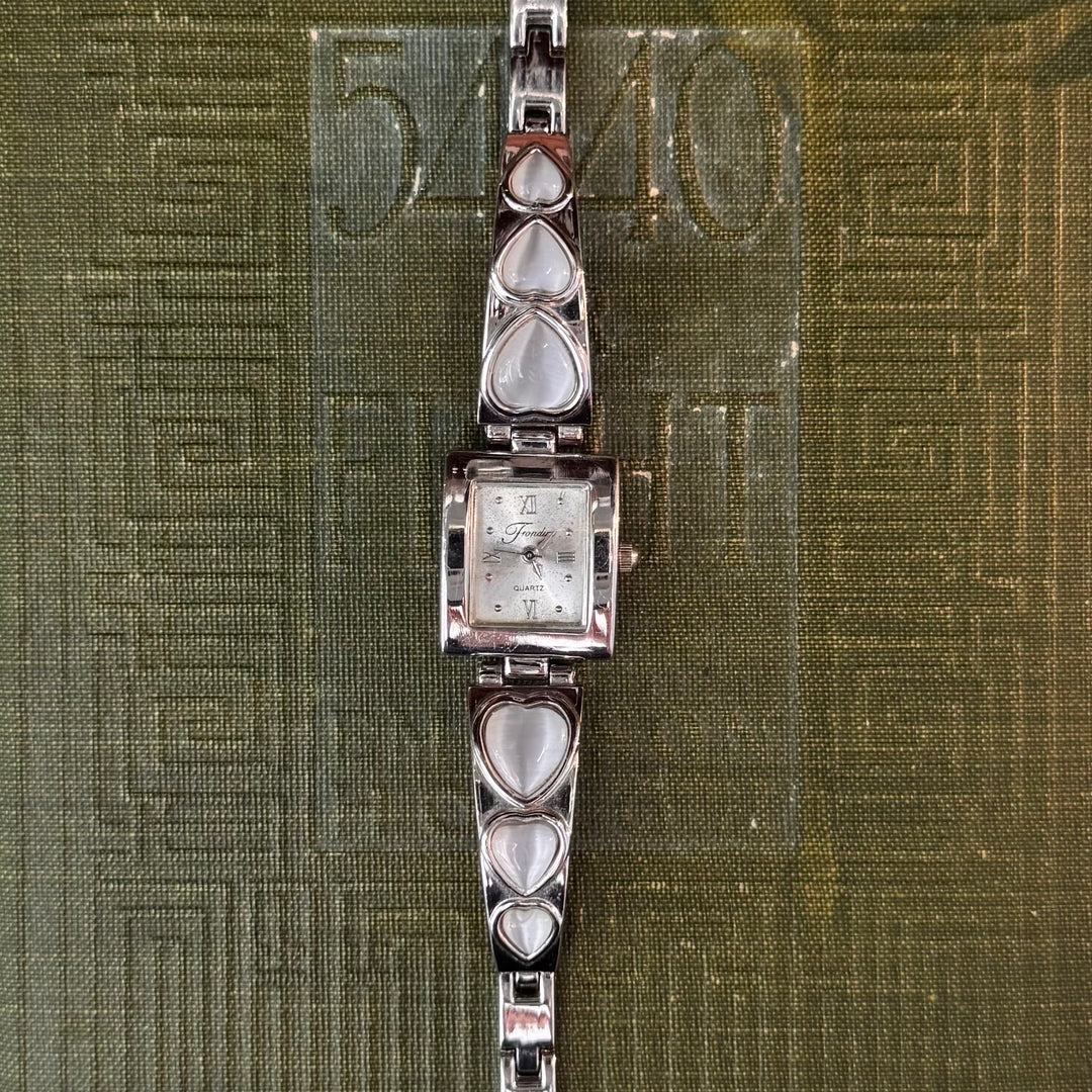 Silver Heart Watch
