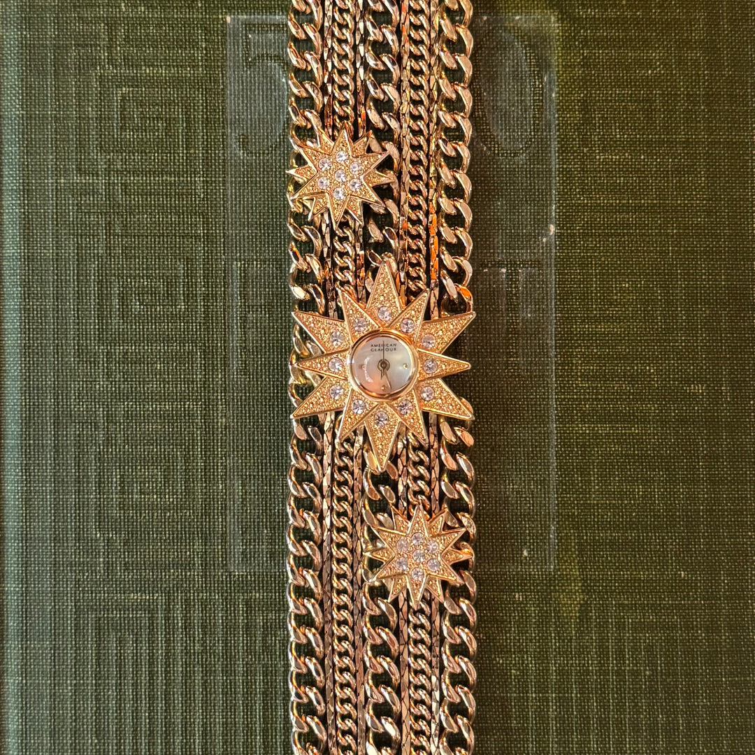 Gold Star Chain Watch