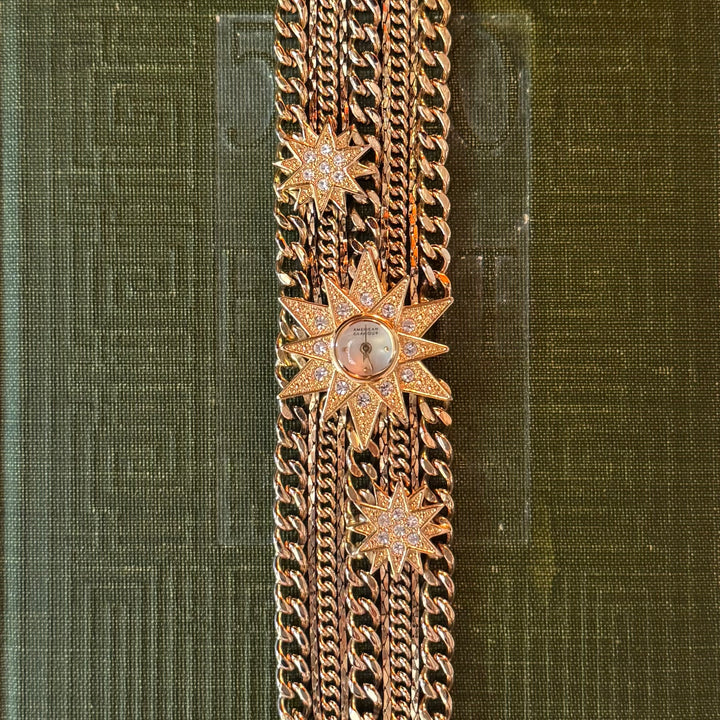 Gold Star Chain Watch
