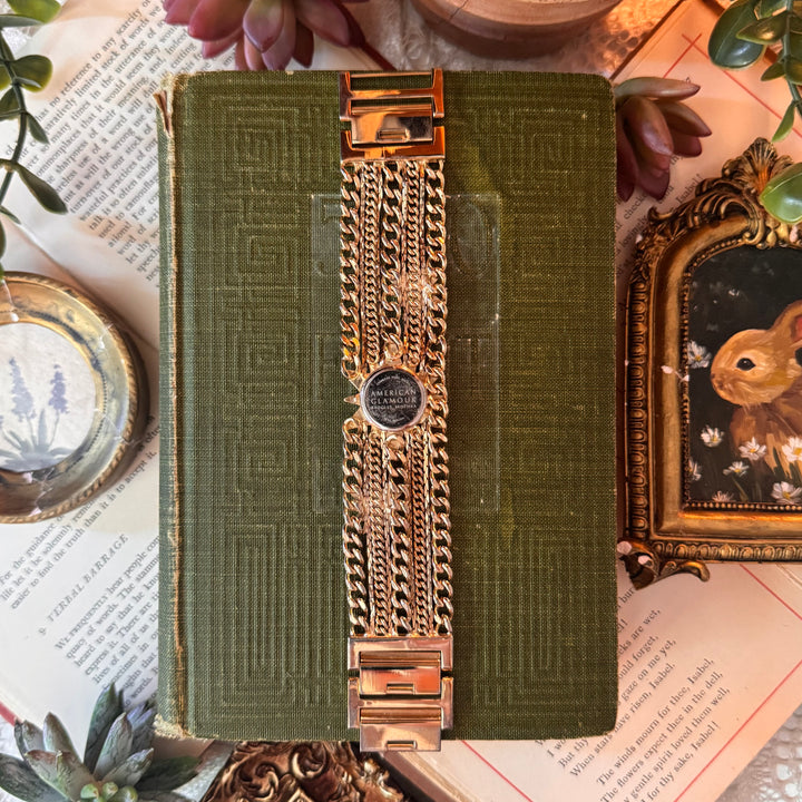 Gold Star Chain Watch
