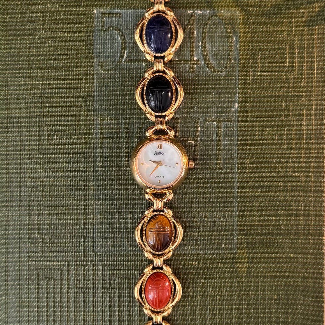 Gold Scarab Watch