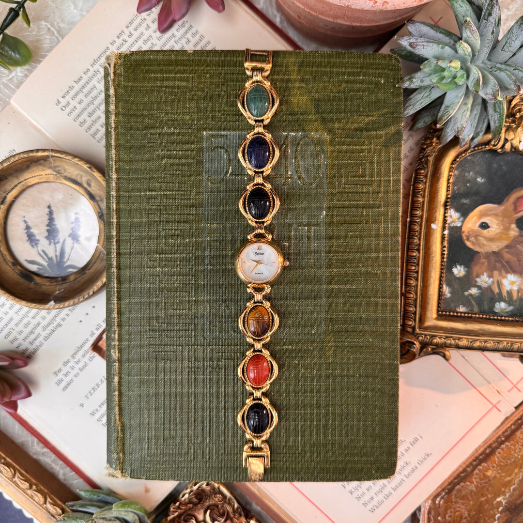 Gold Scarab Watch