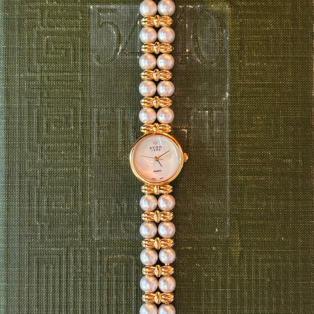 Gold Pearl Watch